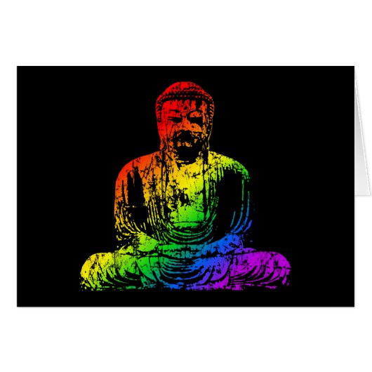 Rainbow Buddha Statue Cards (Front Horizontal)
