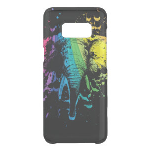 Rainbow Bull Elephant on Black Uncommon Samsung Galaxy S8 Case