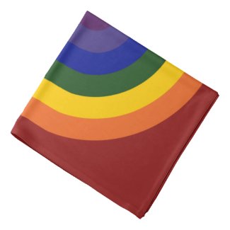 Rainbow Bullseye Bandana