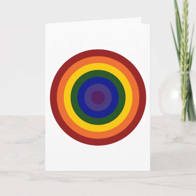 Rainbow Bullseye Card (Front)