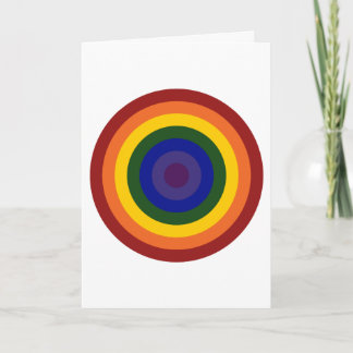 Rainbow Bullseye Card