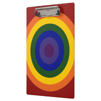 Rainbow Bullseye Clipboard