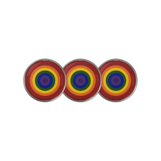 Rainbow Bullseye LGBTQ Pride Golf Ball Marker