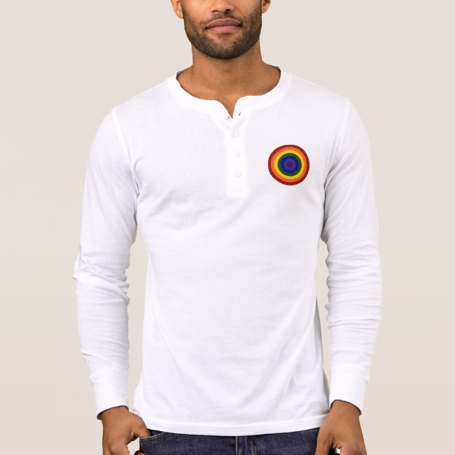 Rainbow Bullseye long sleeve shirt