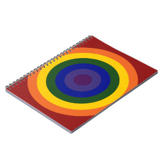 Rainbow Bullseye Notebook