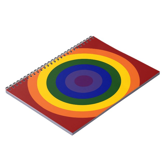 Rainbow Bullseye Notebook (Left Side)