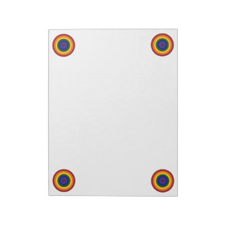 Rainbow Bullseye Notepad
