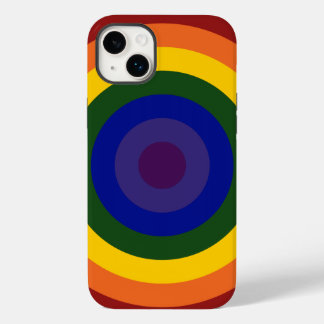 Rainbow Bullseye Pattern Case-Mate iPhone 14 Plus Case