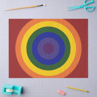 Rainbow Bullseye Tissue Paper