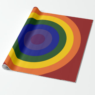 Rainbow Bullseye Wrapping Paper