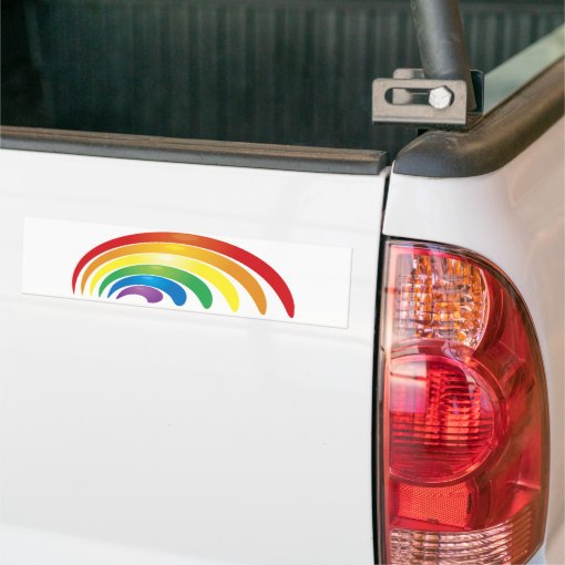 Rainbow Bumper Sticker Zazzle
