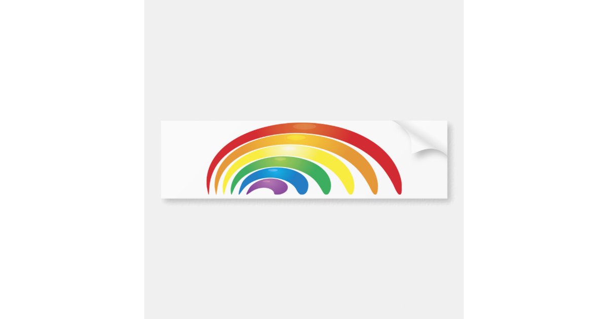 Rainbow Bumper Sticker Zazzle