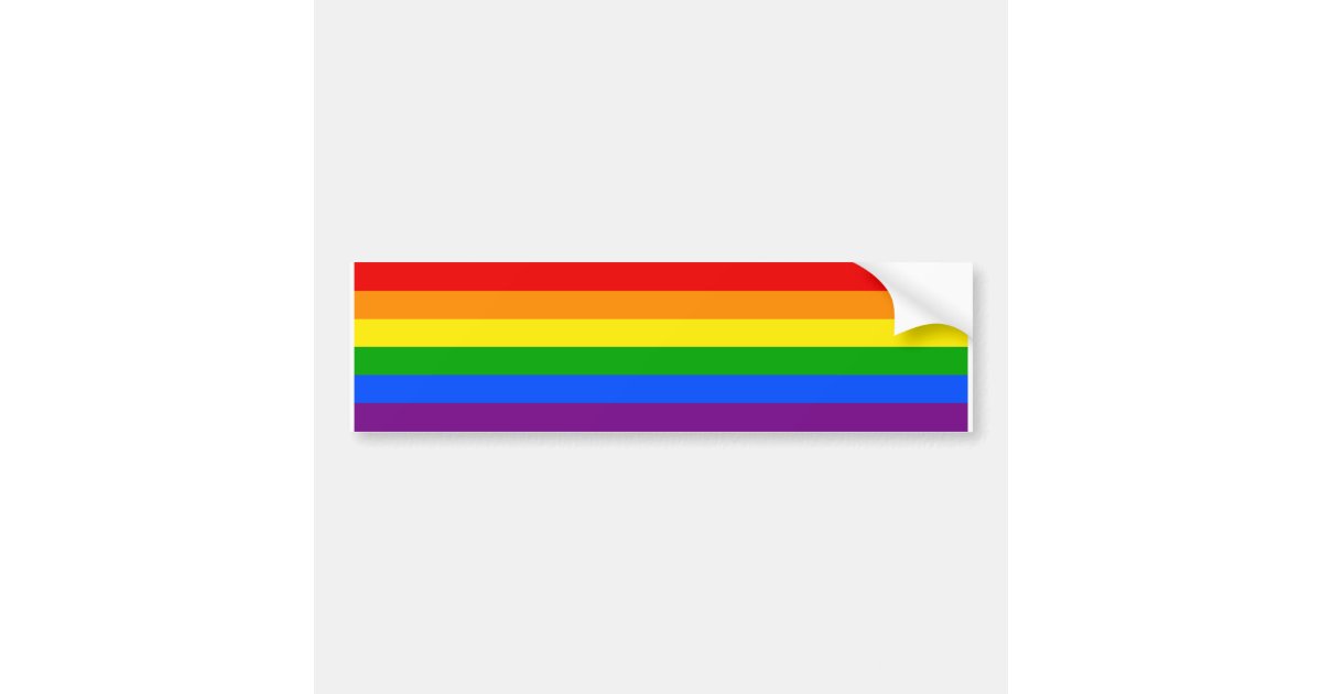 RAINBOW BUMPER STICKER Zazzle