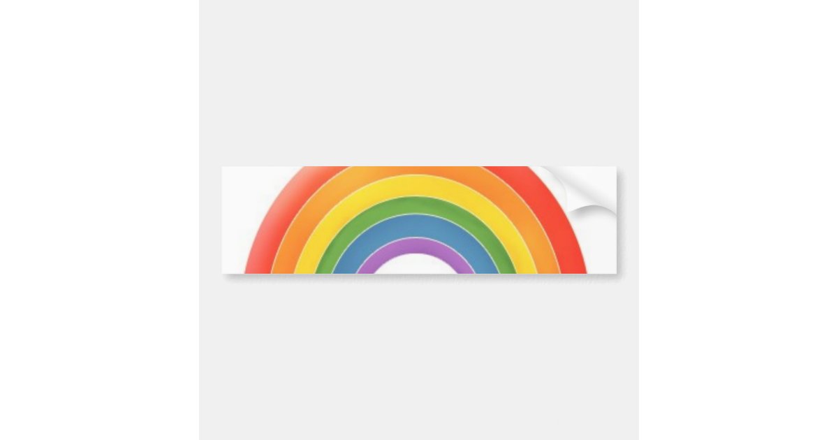 Rainbow bumper sticker Zazzle