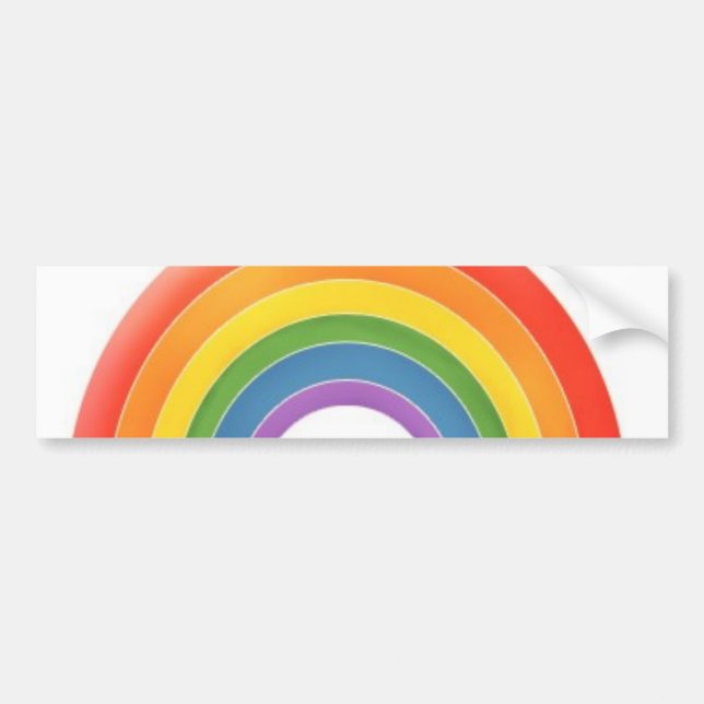 Rainbow bumper sticker (Front)