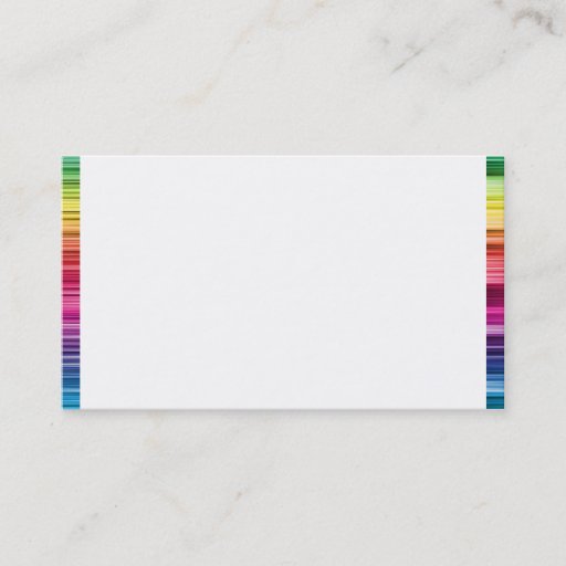 Customizable Rainbow Business Card