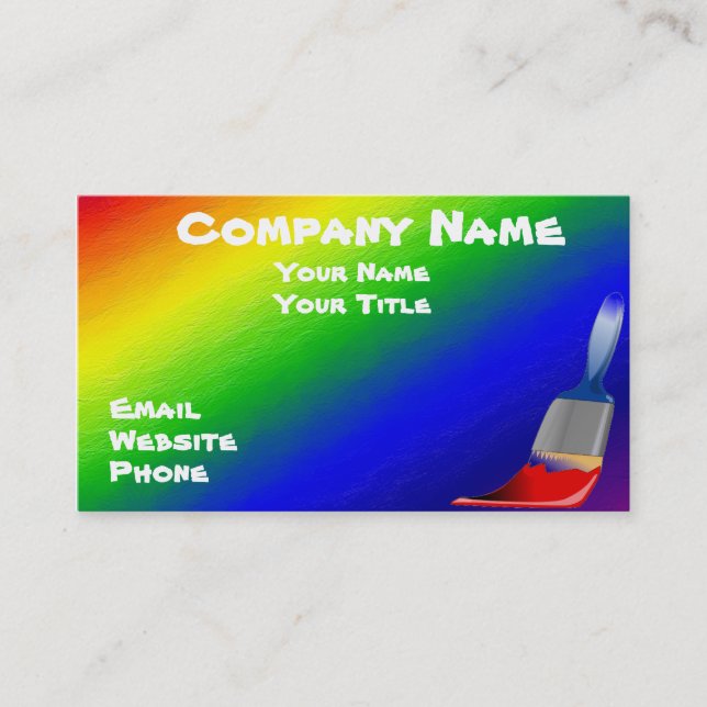 Rainbow business card (Front)