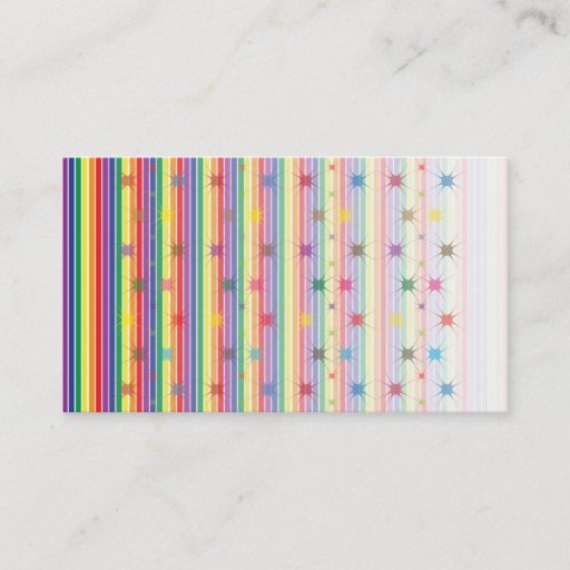 Customizable rainbow Business Card
