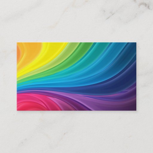 Customizable Rainbow Business Card
