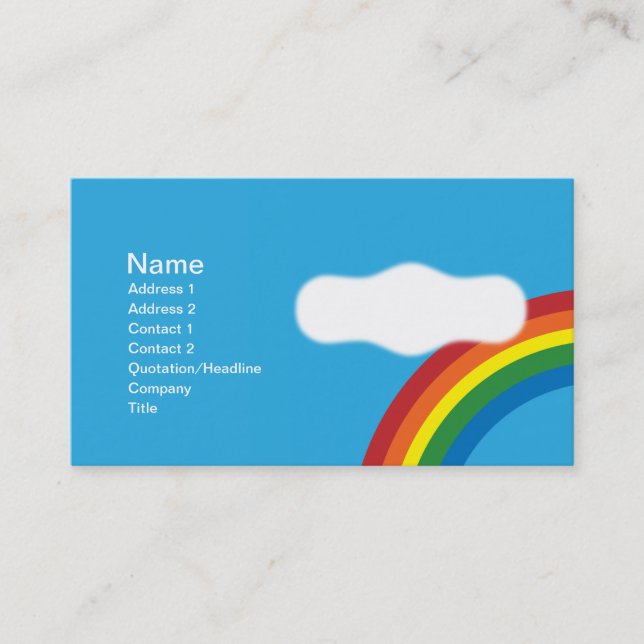 Rainbow Business Card (Front)