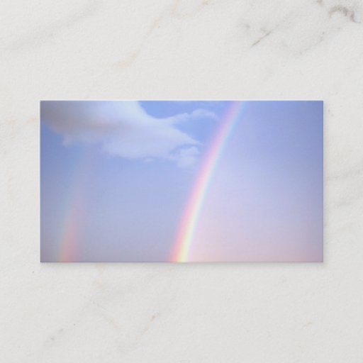 Customizable Rainbow Business Card
