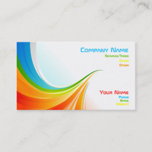 Rainbow business card