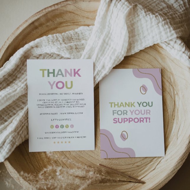 Rainbow Business Thank You Card, Card (Rainbow Business Thank You Card,)
