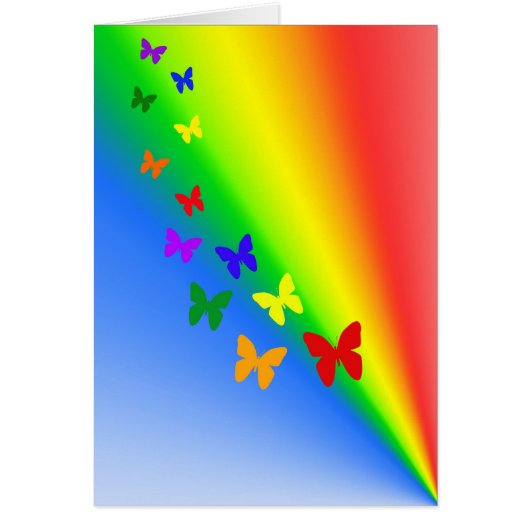 Rainbow Butterflies Cards (Front)