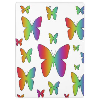 Rainbow Butterflies Clipboard