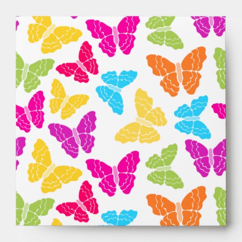 Rainbow butterflies Envelope