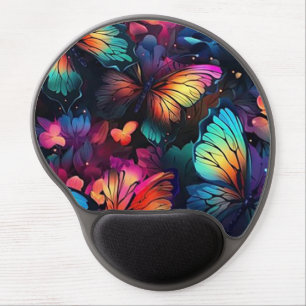 Rainbow Butterflies Gel Mouse Pad