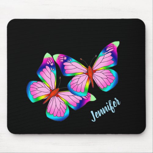 Rainbow Butterflies Mousepad