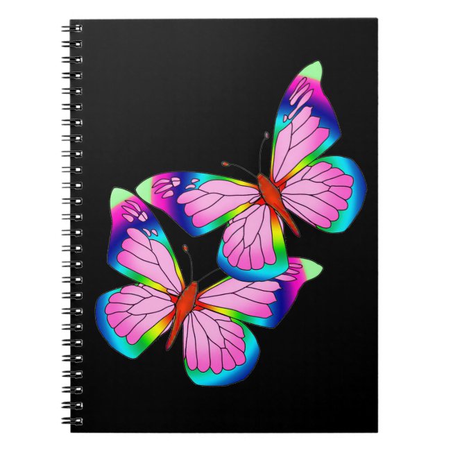 Rainbow Butterflies Notebook