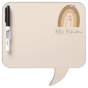 Rainbow Butterflies Script Teachers Name      Dry Erase Board