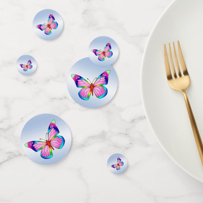 Rainbow Butterflies Table Confetti