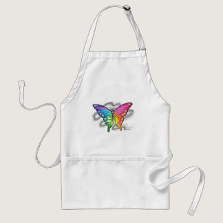 Rainbow Butterfly Adult Apron