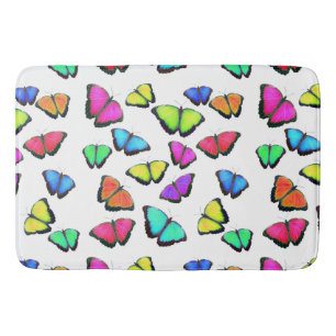 Rainbow Butterfly Bath Mat