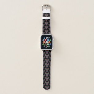Rainbow Butterfly (black) - Watch Band