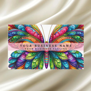 Rainbow Butterfly Business Card