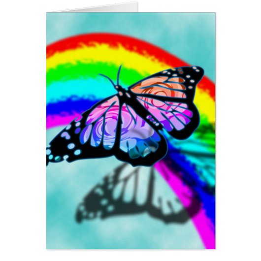 Rainbow Butterfly Cards (Front)