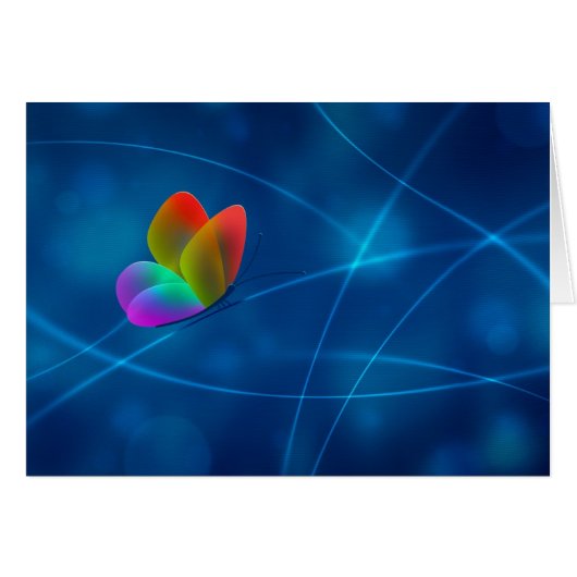 Rainbow Butterfly Cards (Front Horizontal)