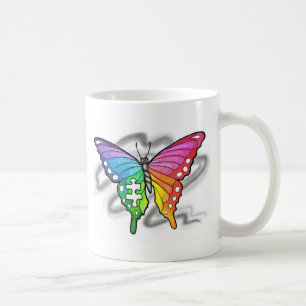 Rainbow Butterfly Coffee Mug