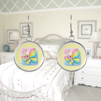 Rainbow Butterfly Earrings