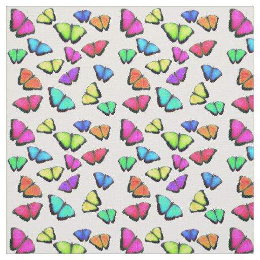 Rainbow Butterfly  Fabric
