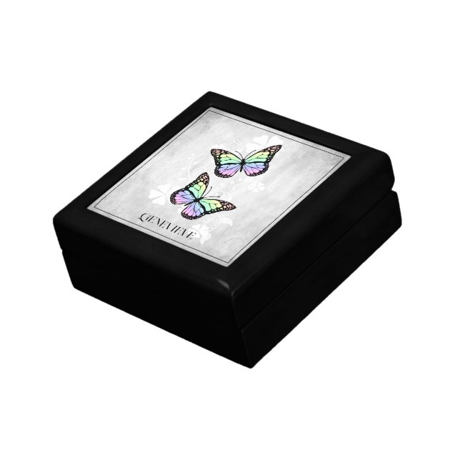 Rainbow Butterfly Floral Gift Box (Side)