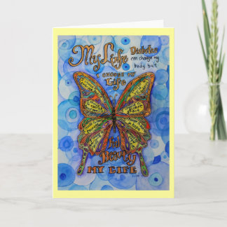 Rainbow Butterfly Inspirational Diabetes Card