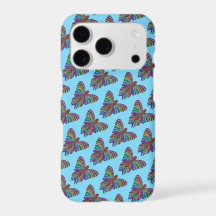 Rainbow Butterfly (light blue) - iPhone Case