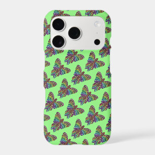 Rainbow Butterfly (light green) - iPhone Case