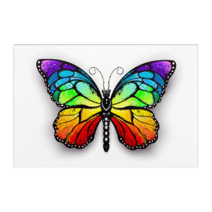 Rainbow butterfly Monarch Acrylic Print