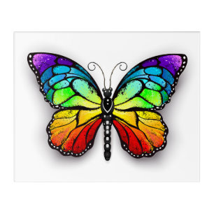 Rainbow butterfly Monarch Acrylic Print